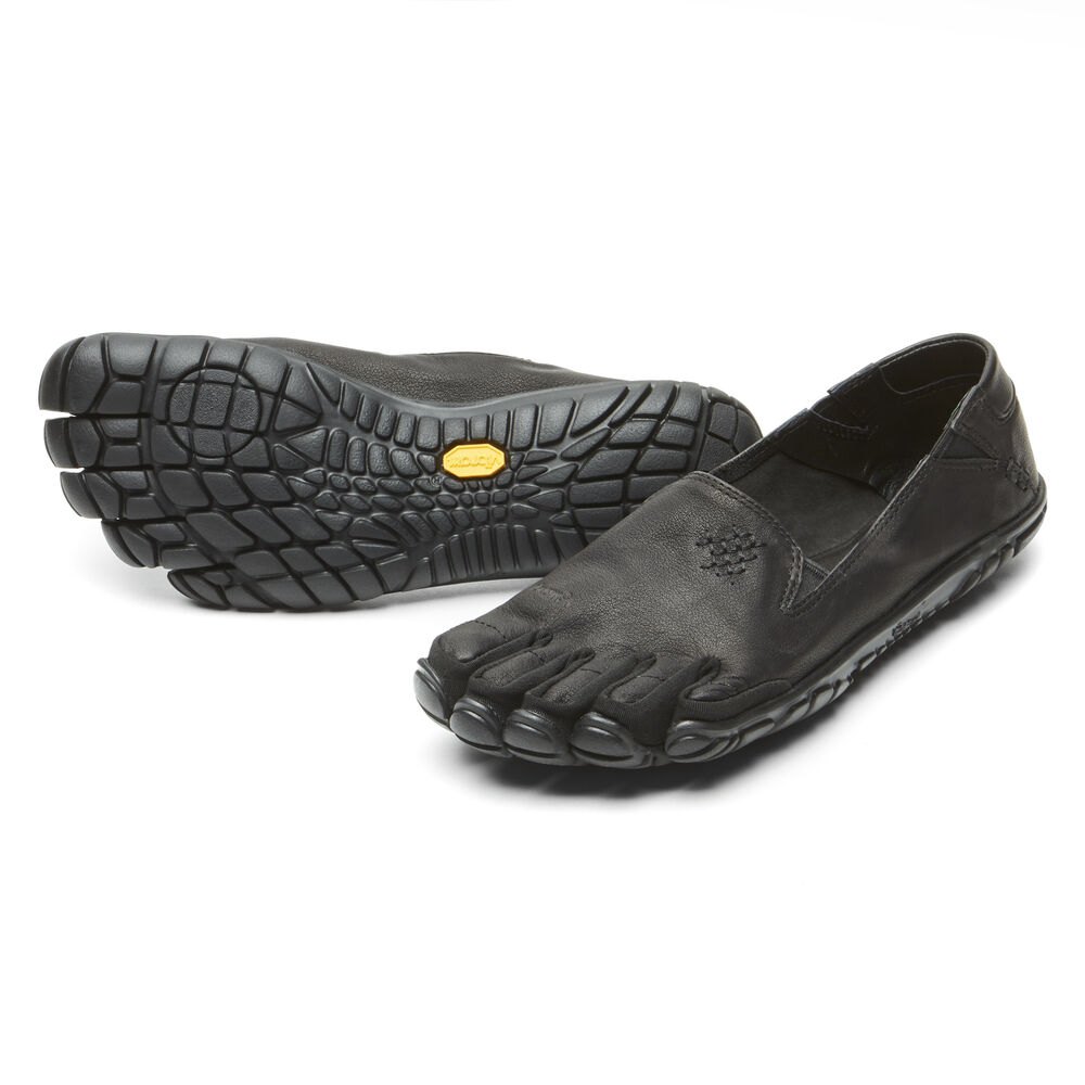 Vibram FiveFingers Dames Cvt-Leather - Barefoot Schoenen Zwart - 762358HWS